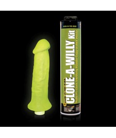 CLONE A WILLY CLONADOR PENE VERDE LUMINISCENTE CON VIBRADOR