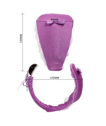 TANGA CON VIBRADOR CON CONTROL REMOTO LILA