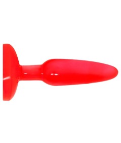 PLUG ANAL TACTO SUAVE ROJO 14.2