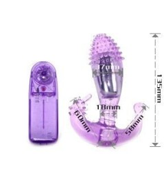 ESTIMULADOR  LILA VAGINAL Y ANAL CON VIBRACION