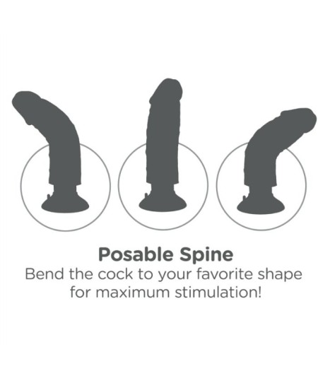 KING COCK DILDO VIBRADOR KING COCK 23 CM NATURAL