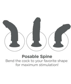 DILDO VIBRADOR KING COCK 25.5 CM NATURAL