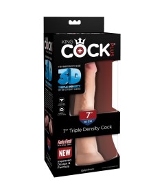 KINGCOCK DILDO TRIPLE DENSIDAD 18 CM