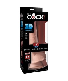 KINGCOCK DILDO TRIPLE DENSIDAD 18.4 CM