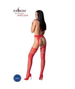 PASSION - S026 MEDIAS CON LIGUERO ROJO TALLA UNICA