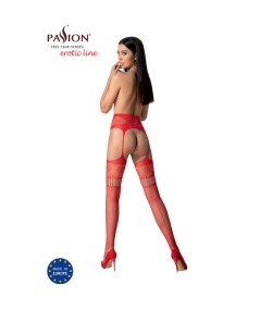 PASSION - S030 MEDIAS CON LIGUERO ROJO TALLA UNICA