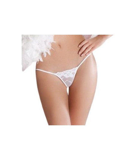 PASSION MICRO TANGA BLANCO TALLA UNICA CON ENCAJE