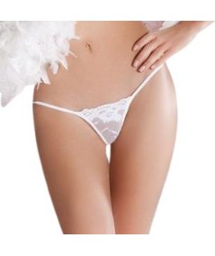 PASSION MICRO TANGA BLANCO TALLA UNICA CON ENCAJE