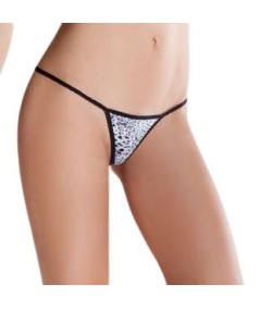 PASSION EROTIC LINE TANGA BLANCO TALLA UNICA ESTAMPADO ANIMAL