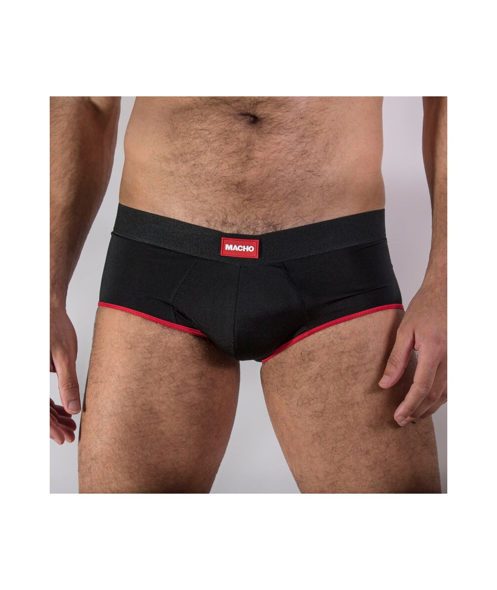 MACHO MS24R CALZONCILLO BRIEF DARK RED S