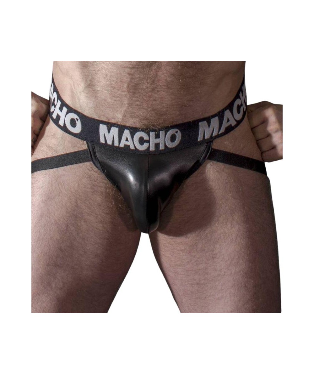 MACHO - MX25NC JOCK CUERO NEGRO M