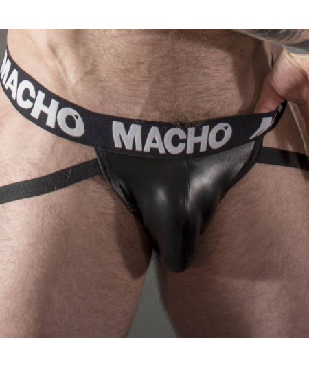 MACHO - MX25NC JOCK CUERO NEGRO M