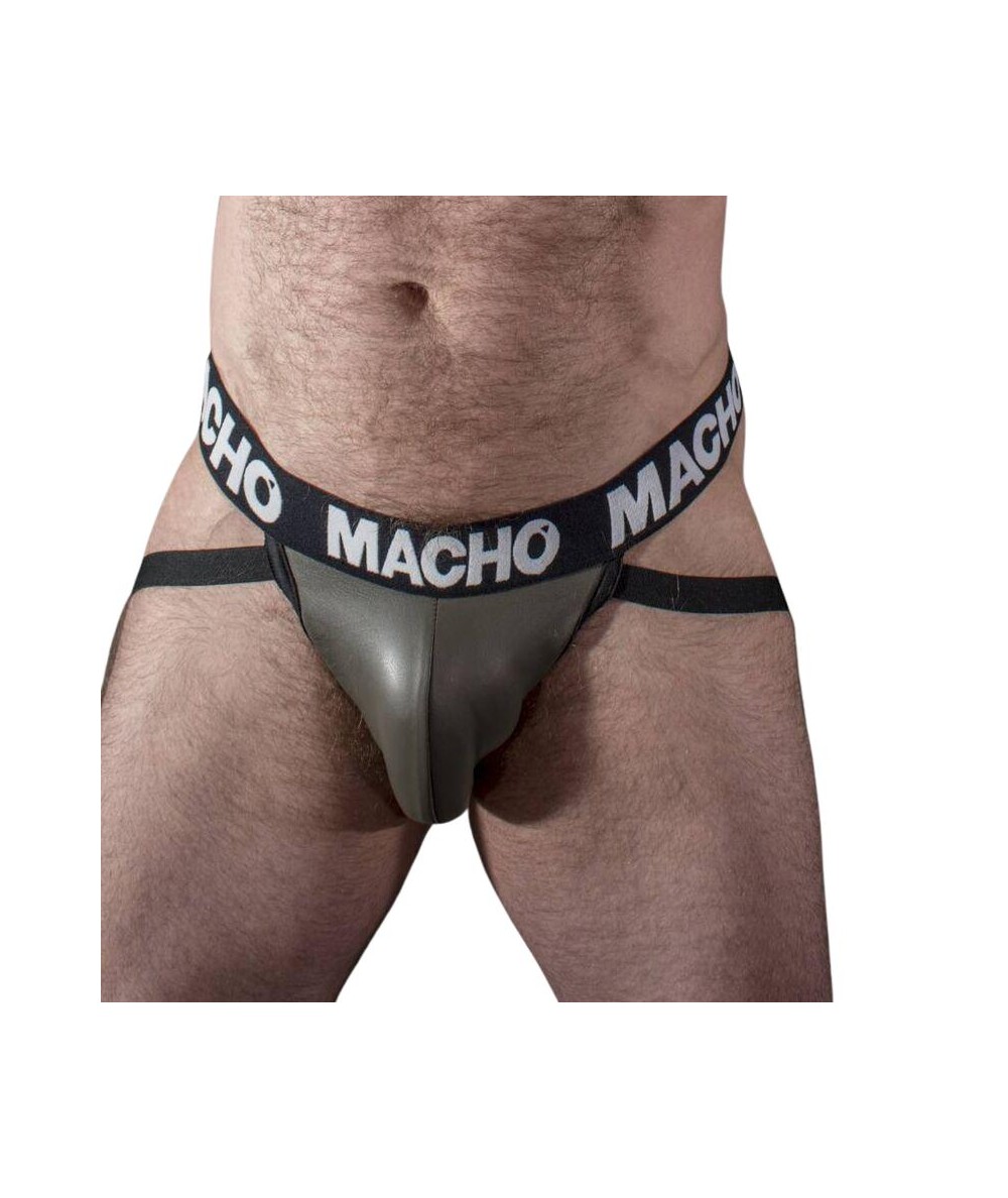 MACHO - MX27GR JOCK CUERO GRIS BEIGE S