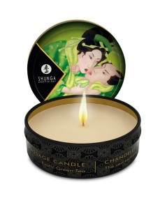 SHUNGA MINI CARESS BY CANDELIGHT VELA MASAJE TÉ VERDE 30ML