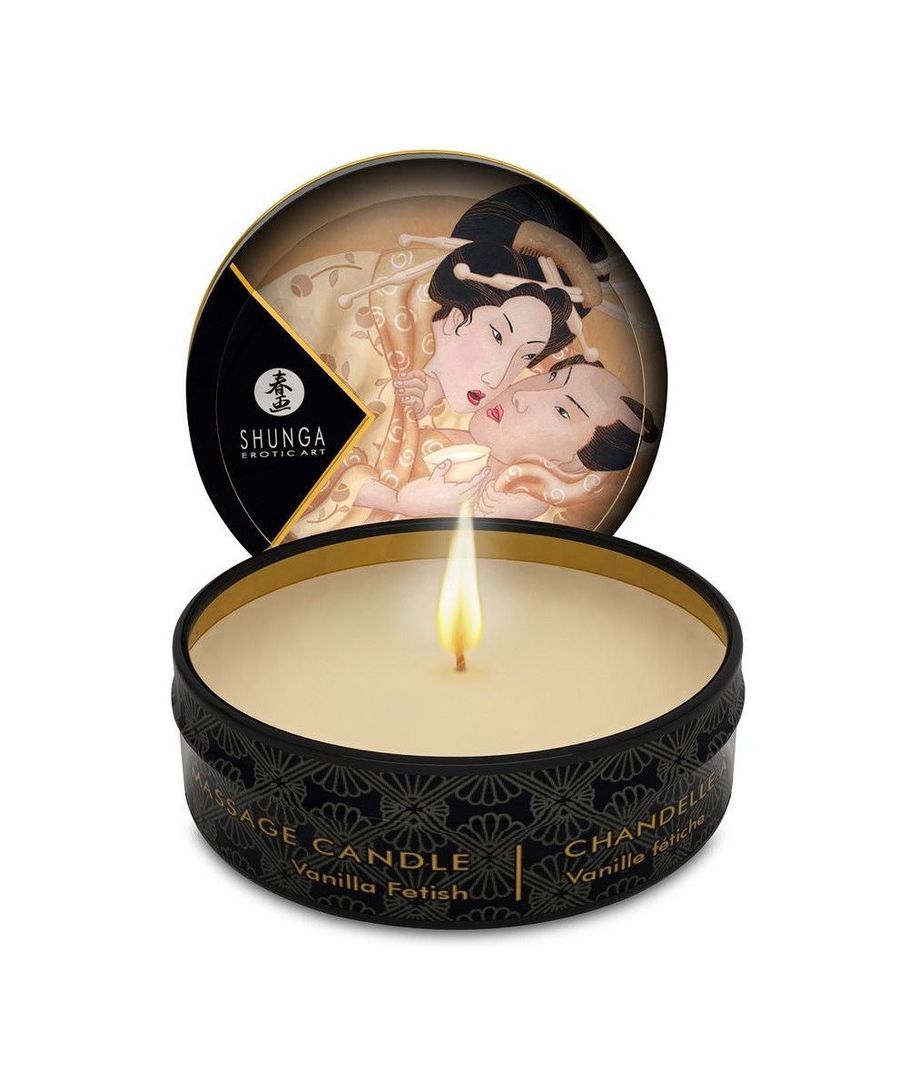 SHUNGA MINI CARESS BY CANDELIGHT VELA MASAJE VAINILLA 30ML