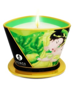 SHUNGA MINI CARESS BY CANDELIGHT VELA MASAJE TÉ VERDE 170ML