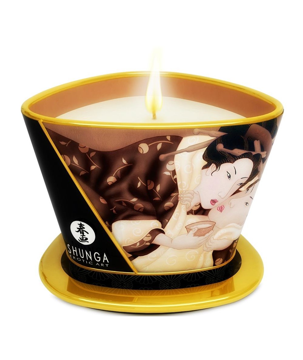 SHUNGA MINI CARESS BY CANDELIGHT VELA MASAJE CHOCOLATE 170ML