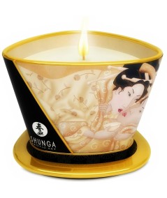 SHUNGA MINI CARESS BY CANDELIGHT VELA MASAJE VAINILLA 170ML