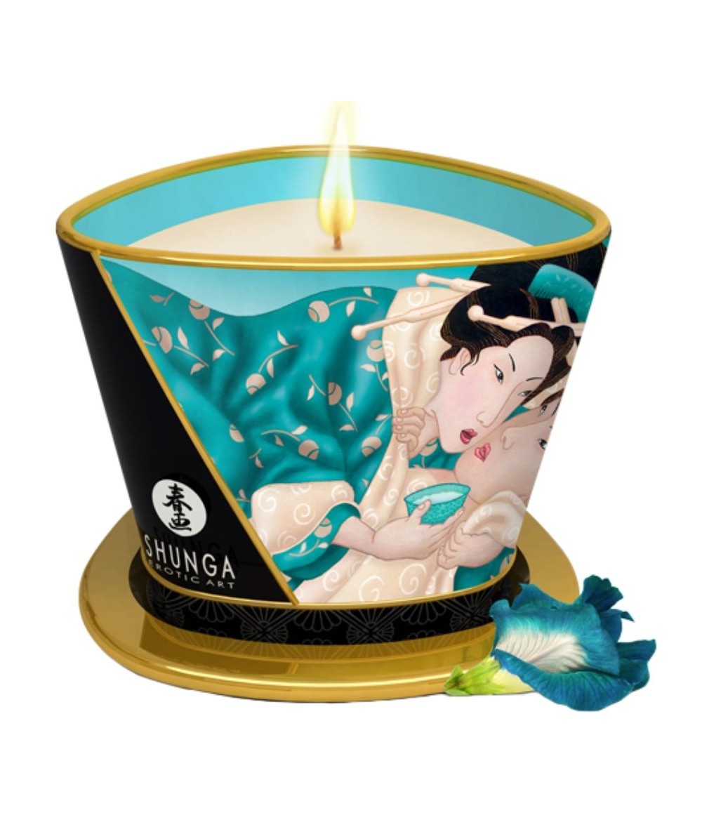 SHUNGA VELA DE MASAJE ISLAND BLOSSOMS 170 ML