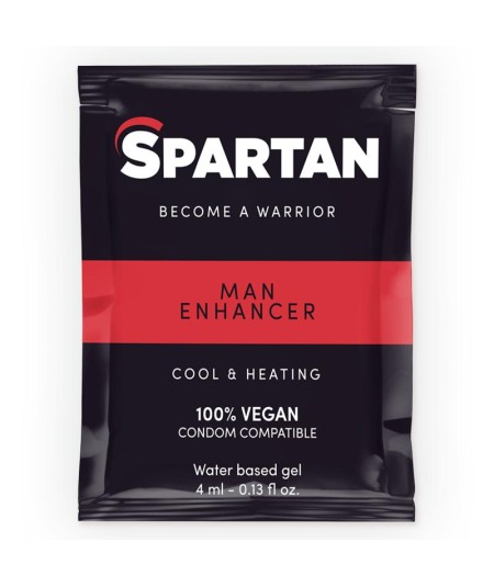 SPARTAN - GEL POTENCIADOR ERECCIÓN EFECTO FRÍO-CALOR 100% VEGANO 4ML