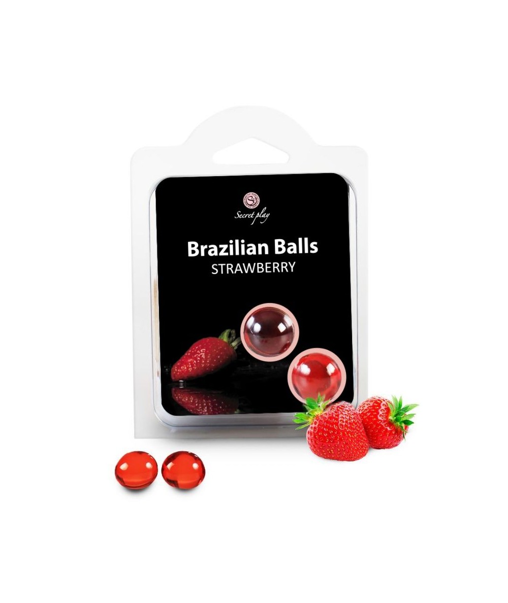 SECRETPLAY BRAZILIAN BALLS FRESAS SET 2 BOLAS