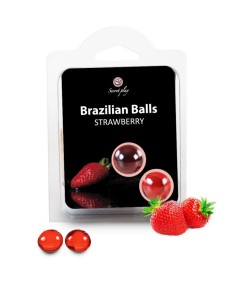 SECRETPLAY BRAZILIAN BALLS FRESAS SET 2 BOLAS