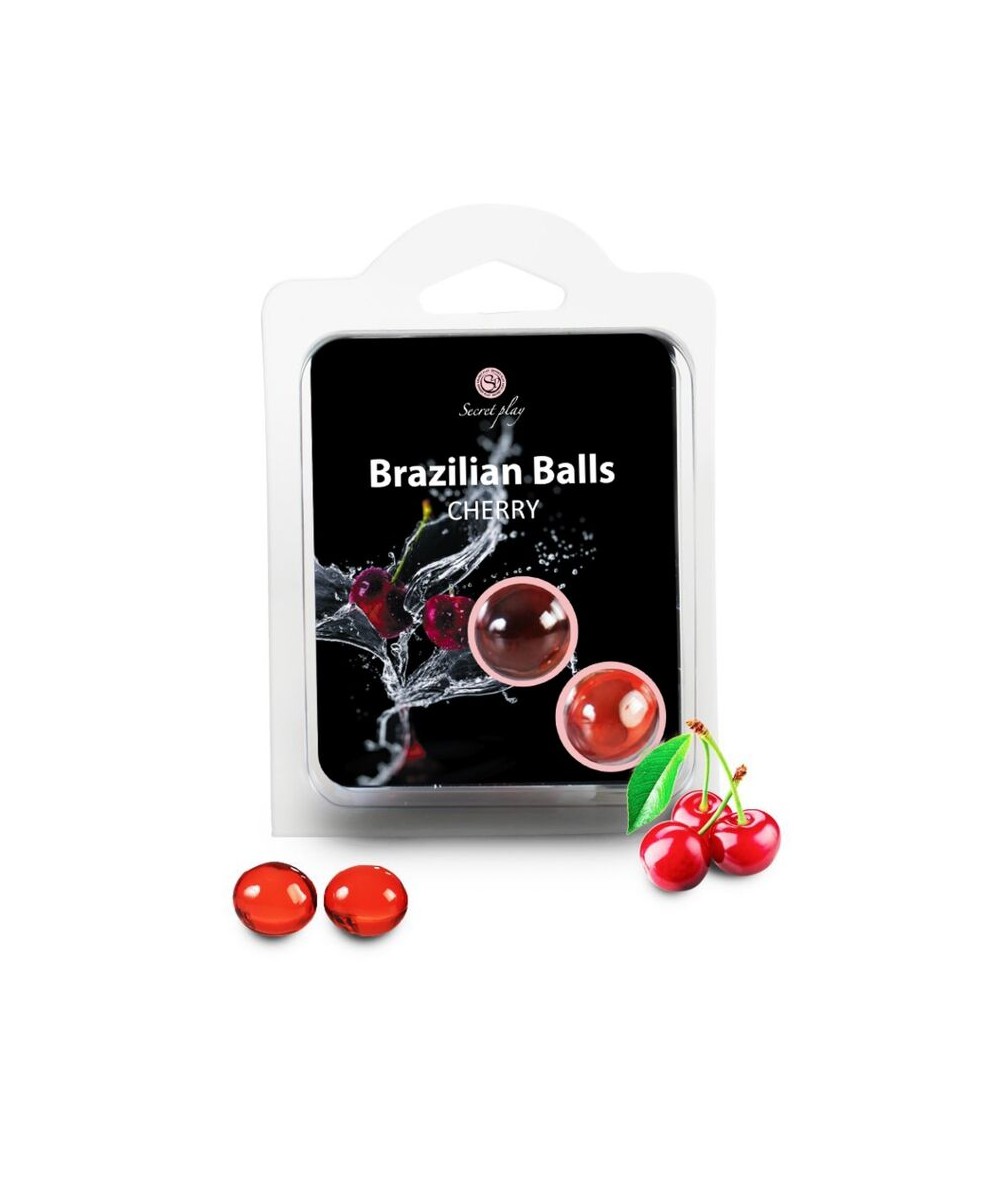 SECRETPLAY BRAZILIAN BALLS CEREZA SET 2 BOLAS