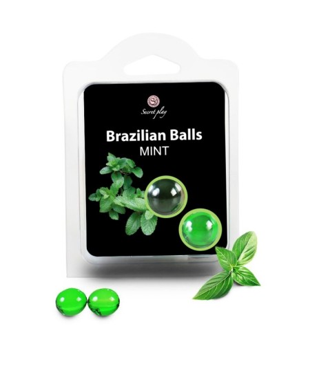 SECRETPLAY BRAZILIAN BALLS  MENTA SET  2 BOLAS