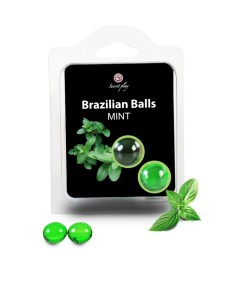 SECRETPLAY BRAZILIAN BALLS  MENTA SET  2 BOLAS