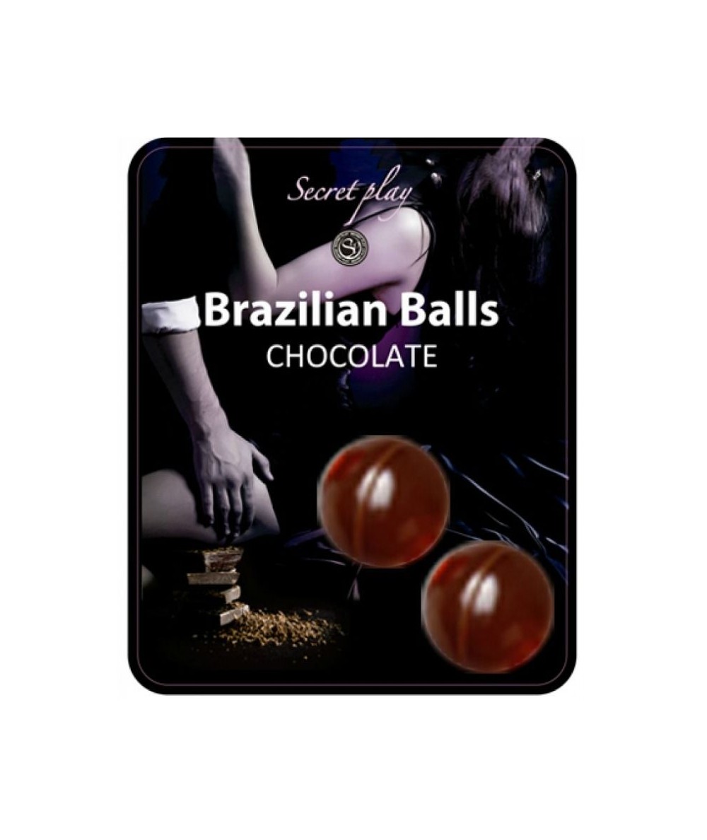 SECRETPLAY BRAZILIAN BALLS  CHOCOLATE SET 2 BOLAS