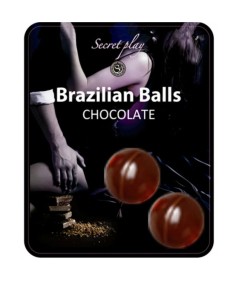 SECRETPLAY BRAZILIAN BALLS  CHOCOLATE SET 2 BOLAS