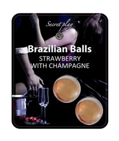 SECRETPLAY SET 2 BRAZILIAN BALLS FRESAS CON CAVA