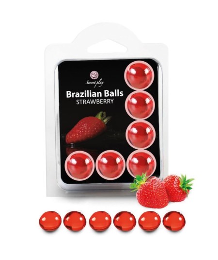 SECRETPLAY SET 6 BRAZILIAN BALLS FRESA