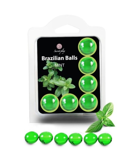 SECRETPLAY SET 6 BRAZILIANS BALLS MENTA