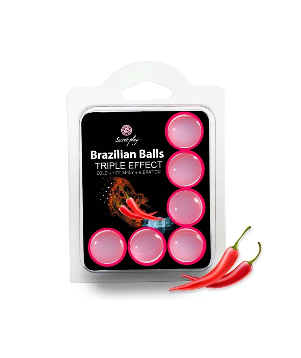 SECRET PLAY SET 6 BRAZILIAN BALLS TRIPLE EFECTO