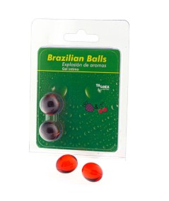 TALOKA - BRAZILIAN BALLS GEL ÍNTIMO FRESA & CEREZA 2 BOLAS