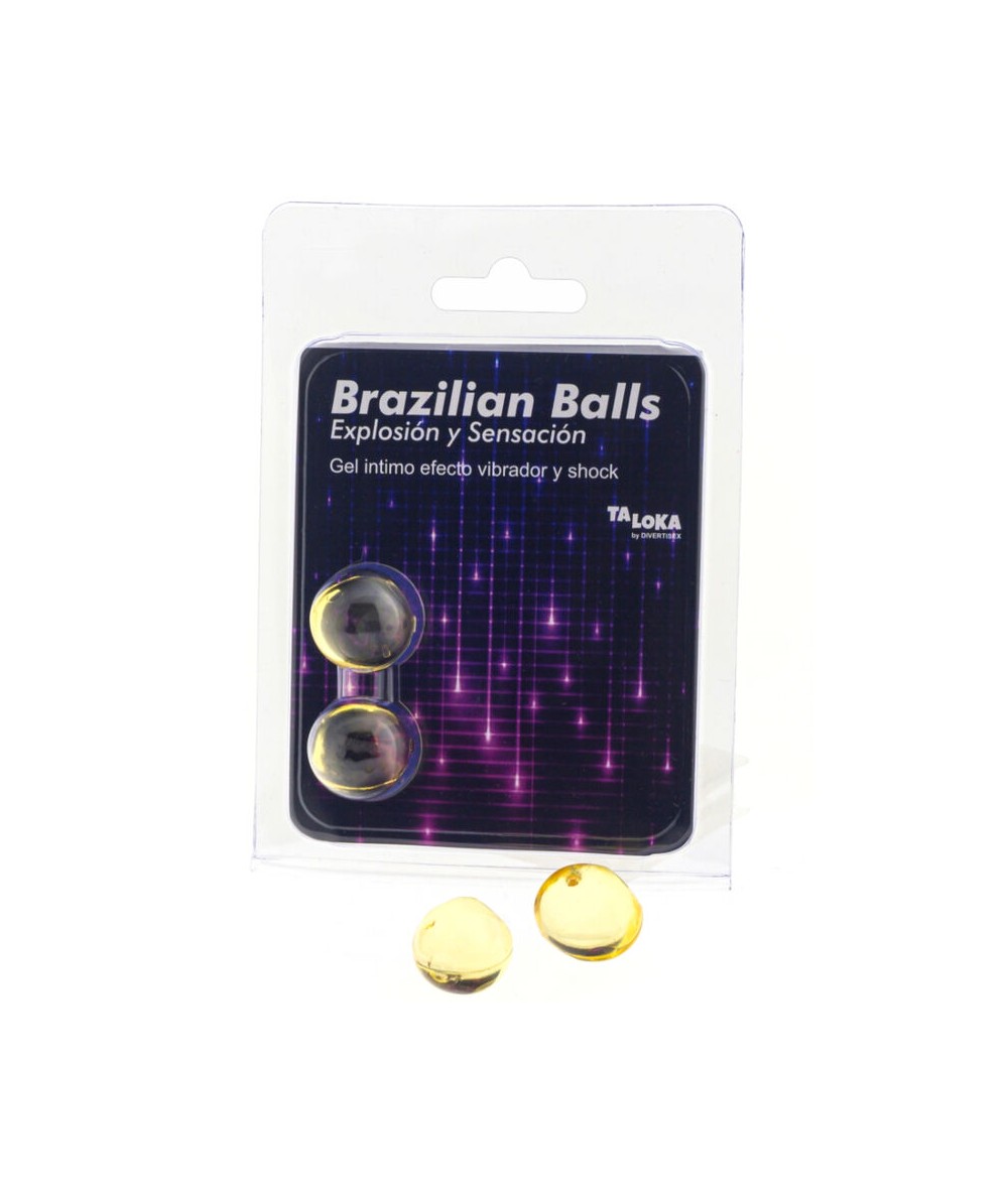 TALOKA - BRAZILIAN BALLS GEL EXCITANTE EFECTO VIBRACIÓN Y SHOCK 2 BOLAS