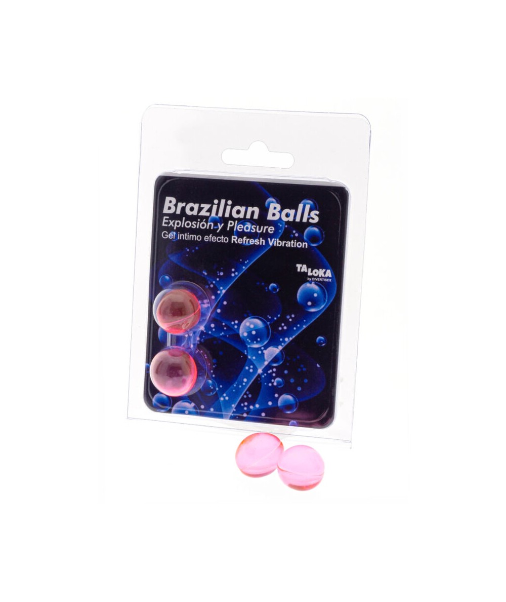 TALOKA - BRAZILIAN BALLS GEL EXCITANTE EFECTO VIBRACIÓN REFRESCANTE 2 BOLAS