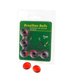 TALOKA - BRAZILIAN BALLS GEL ÍNTIMO FRESAS & CHAMPÁN 5 BOLAS