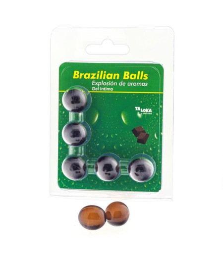 TALOKA - BRAZILIAN BALLS GEL ÍNTIMO CHOCOLATE 5 BOLAS