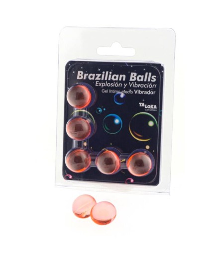 TALOKA - BRAZILIAN BALLS GEL EXCITANTE EFECTO VIBRACIÓN 5 BOLAS