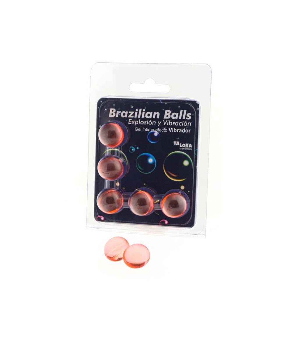 TALOKA - BRAZILIAN BALLS GEL EXCITANTE EFECTO VIBRACIÓN 5 BOLAS