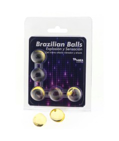 TALOKA - BRAZILIAN BALLS GEL EXCITANTE EFECTO VIBRACIÓN Y SHOCK 5 BOLAS