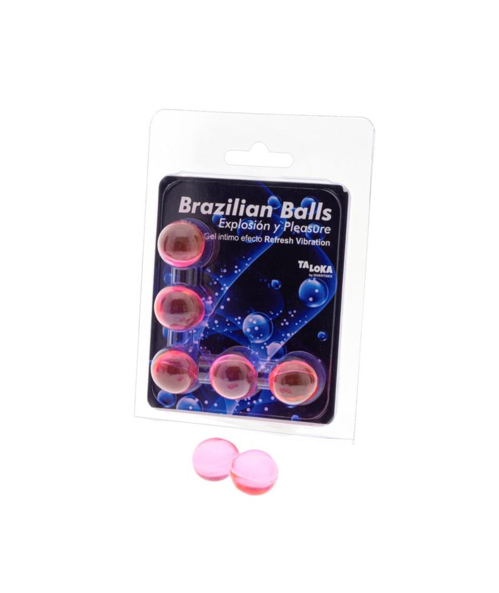 TALOKA - BRAZILIAN BALLS GEL EXCITANTE EFECTO VIBRACIÓN REFRESCANTE 5 BOLAS