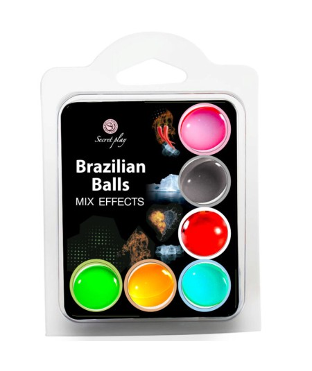 SECRET PLAY SET 6 BRAZILIAN BALLS MIX EFECTOS