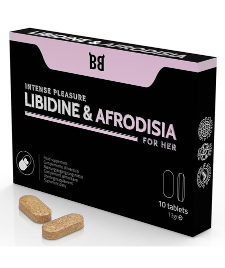 BLACKBULL BY SPARTAN - LIBIDINE & AFRODISIA PLACER INTENSO PARA MUJER 10 CÁPSULAS