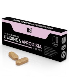 BLACKBULL BY SPARTAN - LIBIDINE & AFRODISIA PLACER INTENSO PARA MUJER 4 CÁPSULAS