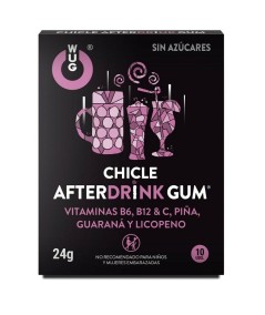 WUG GUM AFTER DRINK CHICLE RESACA 10 UNIDADES