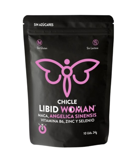 WUG GUM LIBID WOMAN CHICLE AUMENTO LIBIDO MUJER 10 UNIDADES