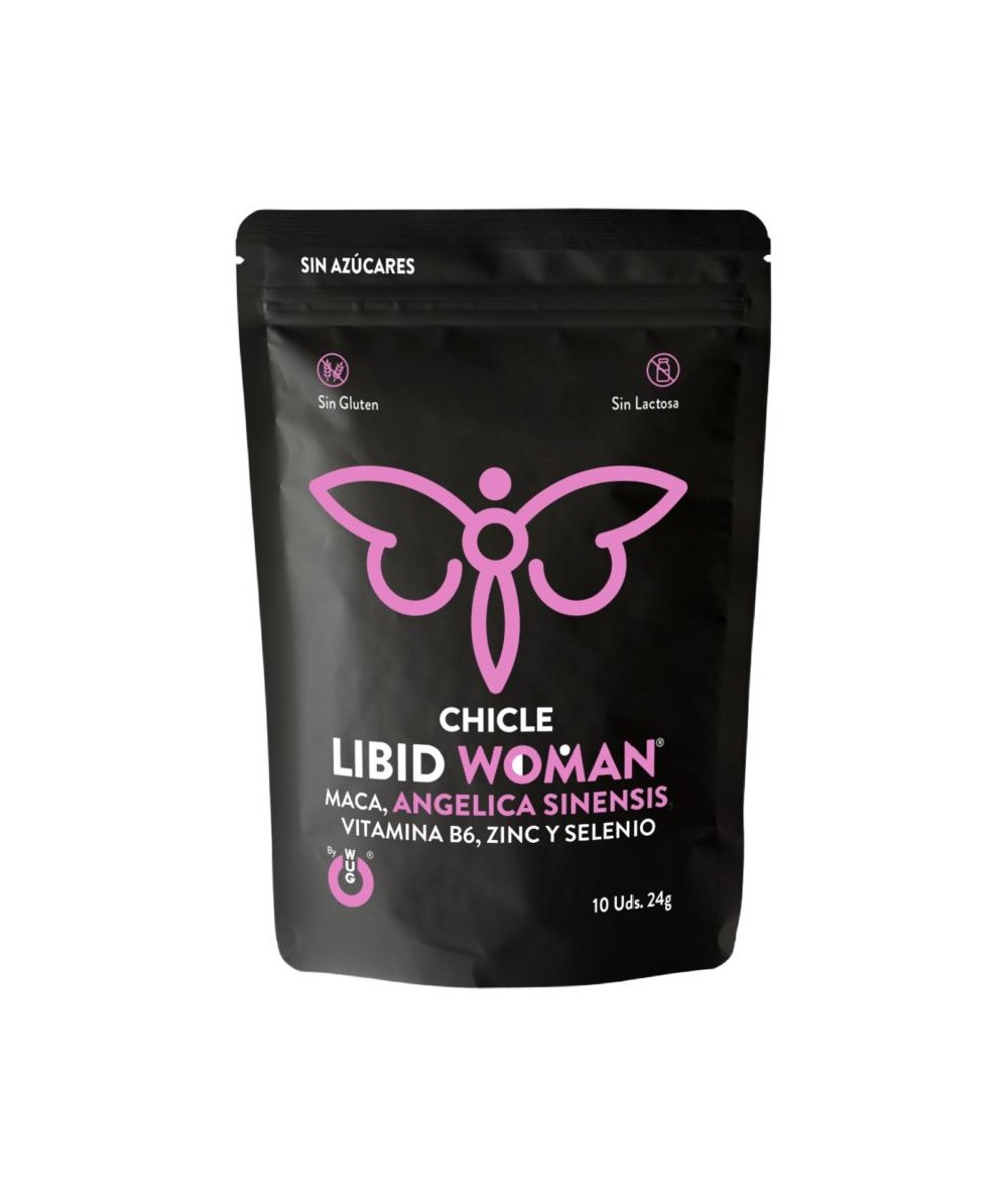 WUG GUM LIBID WOMAN CHICLE AUMENTO LIBIDO MUJER 10 UNIDADES